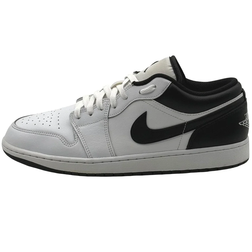 Nike Air Jordan 1 Low Men's Size 12 White Black Reverse Panda 553558-132 Retro